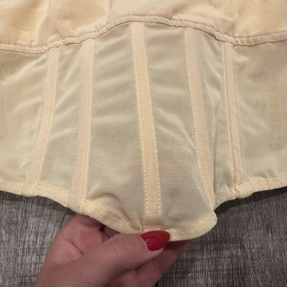 Edikted Yellow Strapless Corset Bustier Crop Top Small Mesh Boned NWT Y2K Sexy - Picture 4 of 8